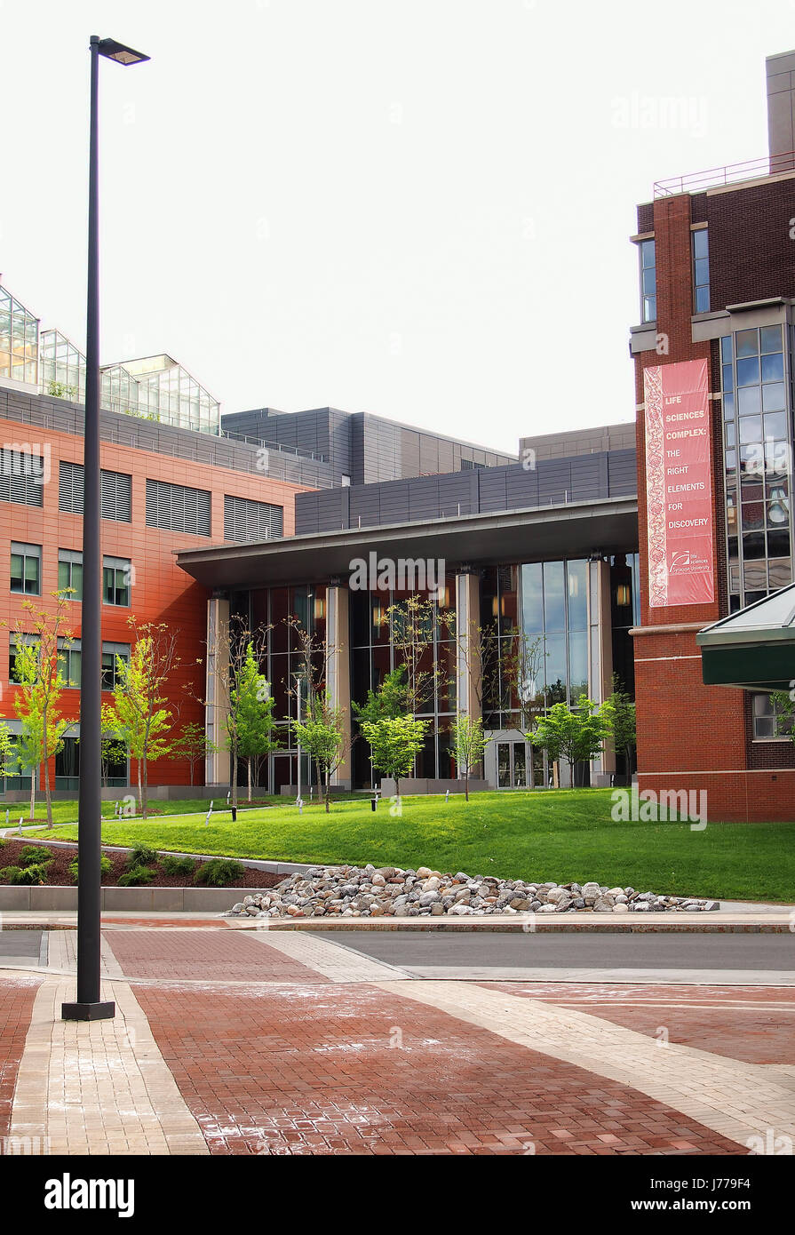 Syracuse, New York, USA. 21. Mai 2017.  Blick auf Studienplatz an der Syracuse University campus Stockfoto