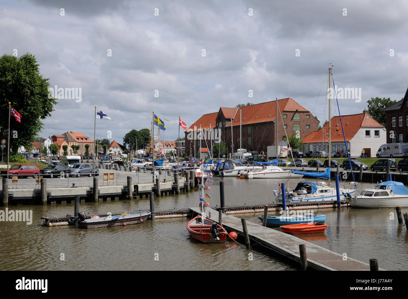 historischer Hafen Häfen Schiffe segeln Boot Segelboot Ruderboot Boot Stockfoto