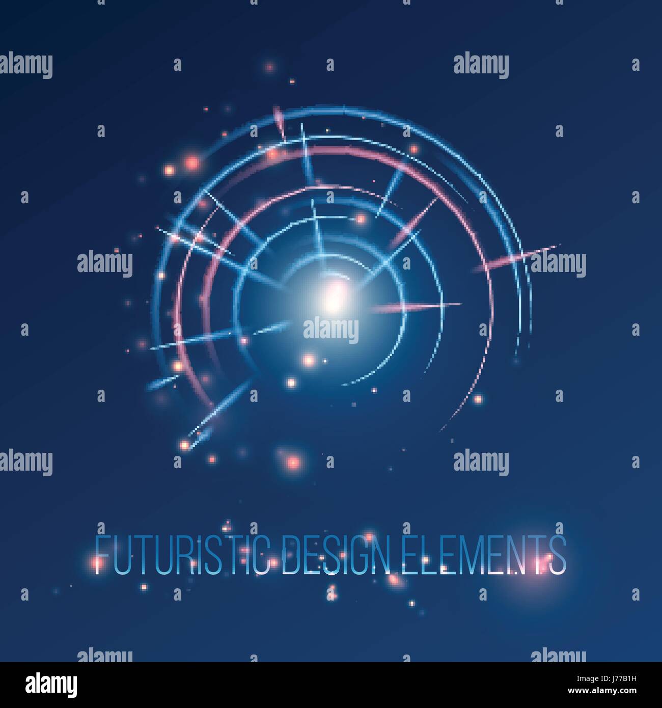 HUD-futuristische wohnhaft-Hintergrund-Design-Elemente. Vektor-illustration Stock Vektor