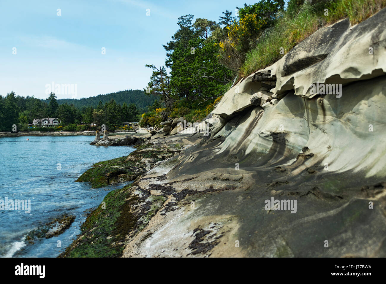 Sandstein Wunderland im Bell House Park, Galiano Island, Kanada 4. Stockfoto
