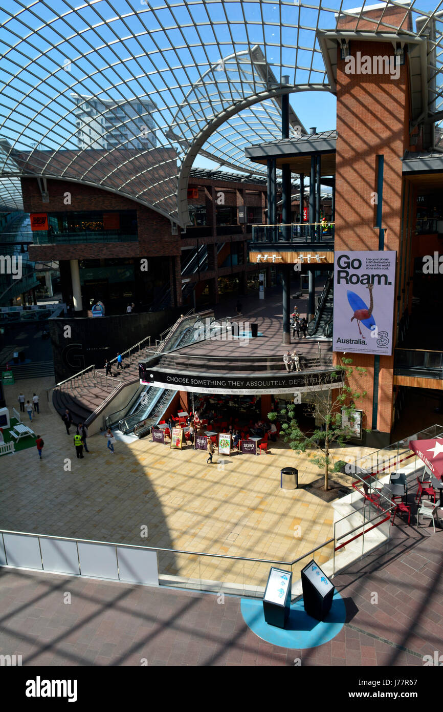 Bristol, UK. 24. Mai 2017. Galerien-Einkaufszentrum sehr ruhig nach Manchester Angriff. Bildnachweis: Robert Timoney/Alamy Live-Nachrichten Stockfoto