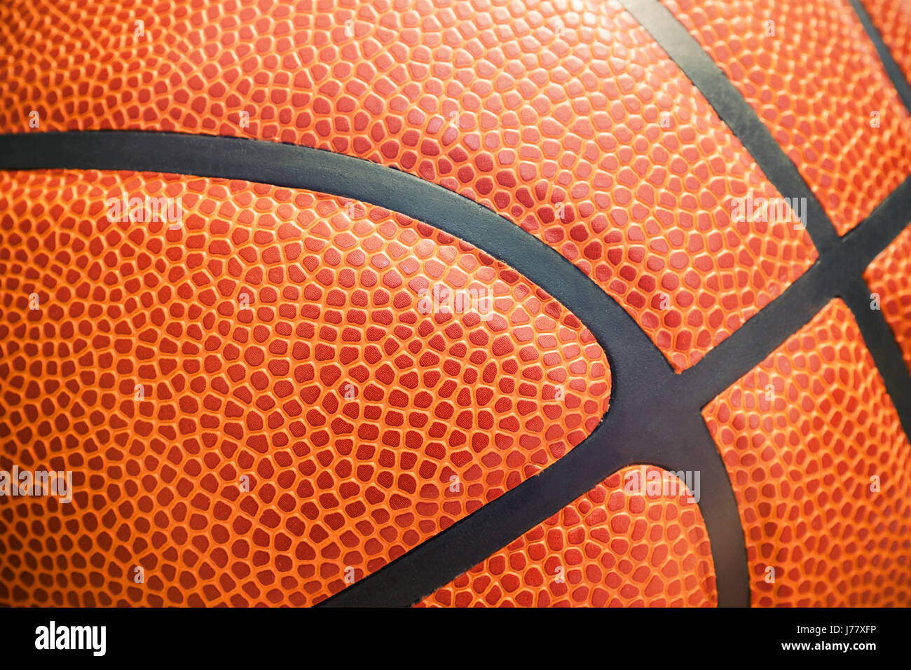 Nahaufnahme Detail der Basketball Ball Textur Hintergrund Stockfoto