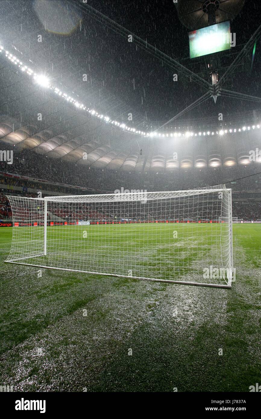 Wasser angemeldet Ziel Mund Polen V ENGLAND das Nationalstadion Warschau Polen 16. Oktober 2012 Stockfoto
