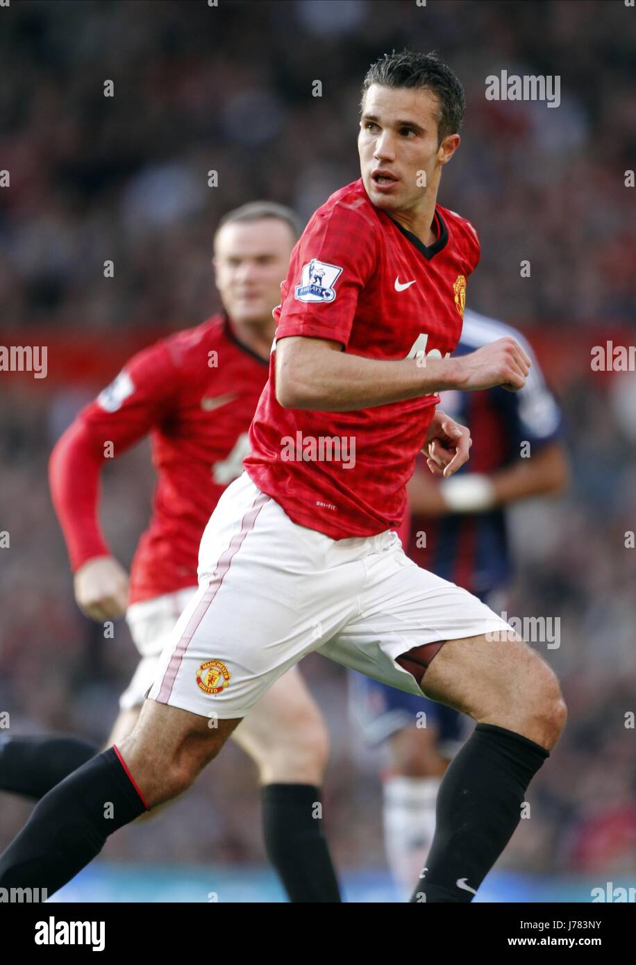 ROBIN VAN PERSIE MANCHESTER UNITED gegen STOKE CITY OLD TRAFFORD MANCHESTER ENGLAND 20. Oktober 2012 Stockfoto