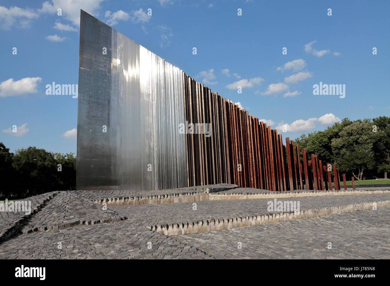 Gedenktafel für die ungarische Revolution von 1956 und des Unabhängigkeitskrieges, Budapest, Ungarn. Stockfoto