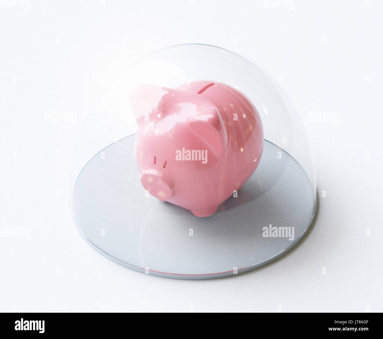 Piggy Bank um Geld zu sparen Stockfoto