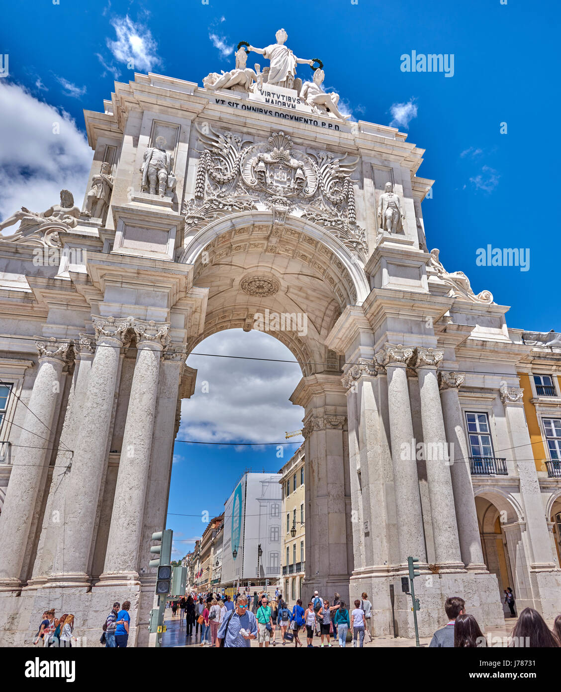 Commerce Square in der Stadt von Lissabon, Portugal Stockfoto