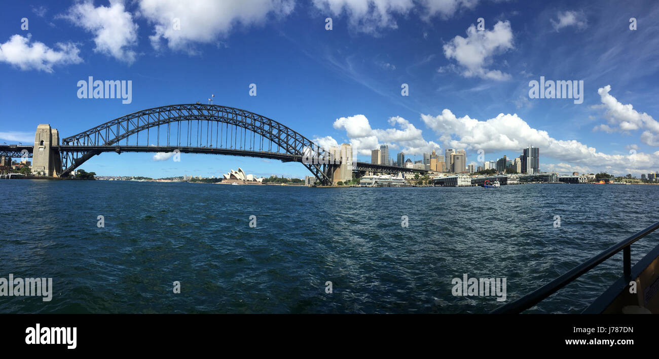 SYDNEY BRIDGE und HARBOUR, Australien. Foto Tony Gale Stockfoto