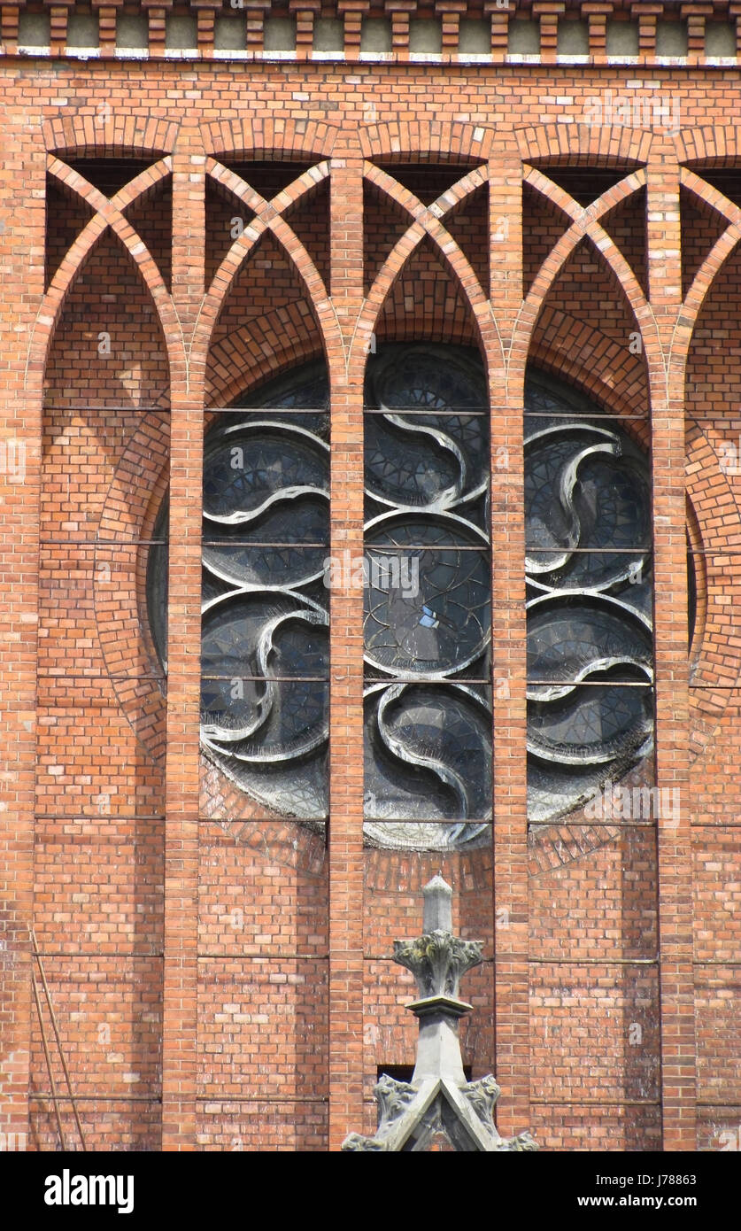 Kirchenmauer Stockfoto