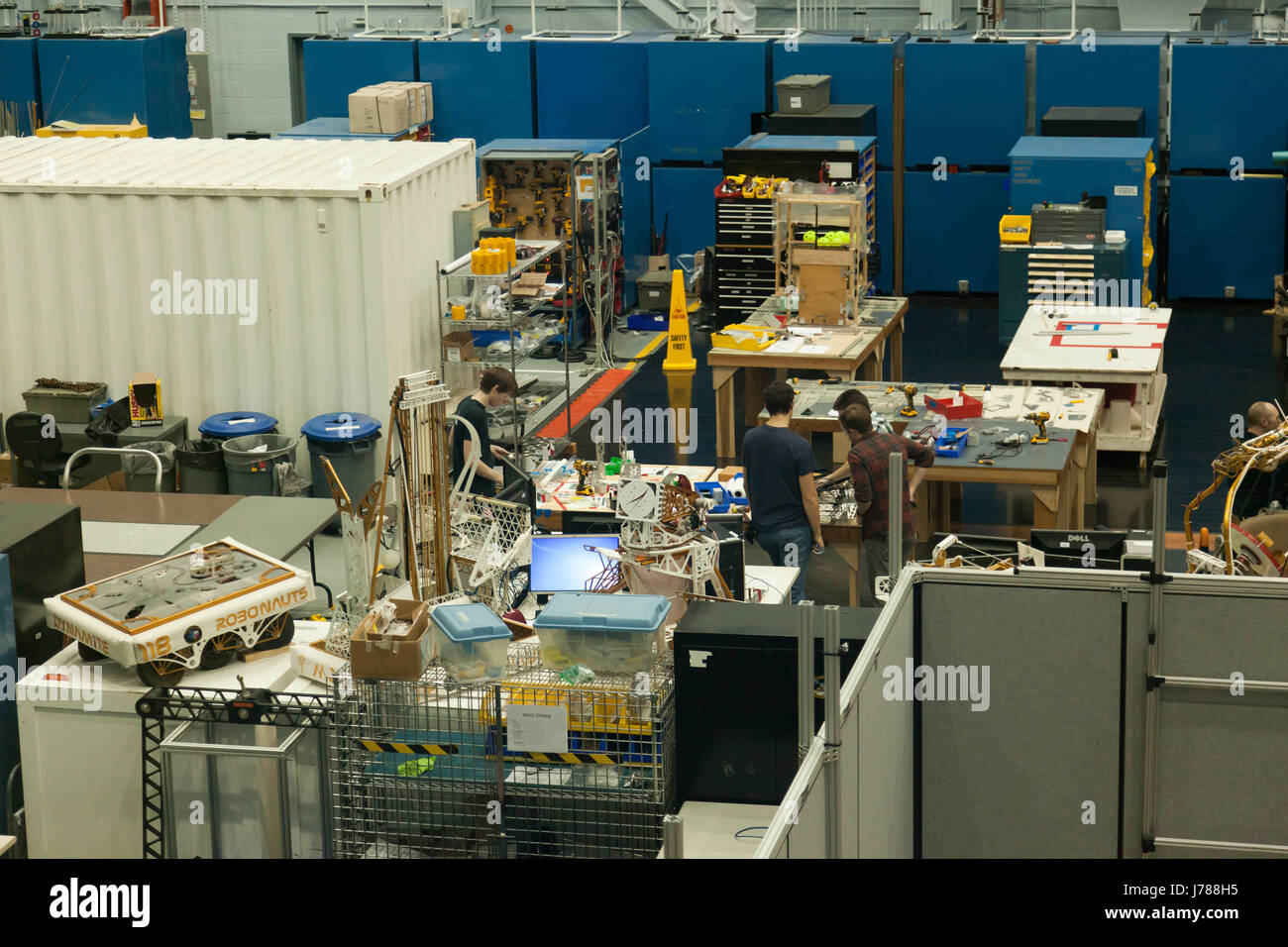 Geschickte Robotik-Labor, NASA Johnson Space Center. Houston, Texas Stockfoto