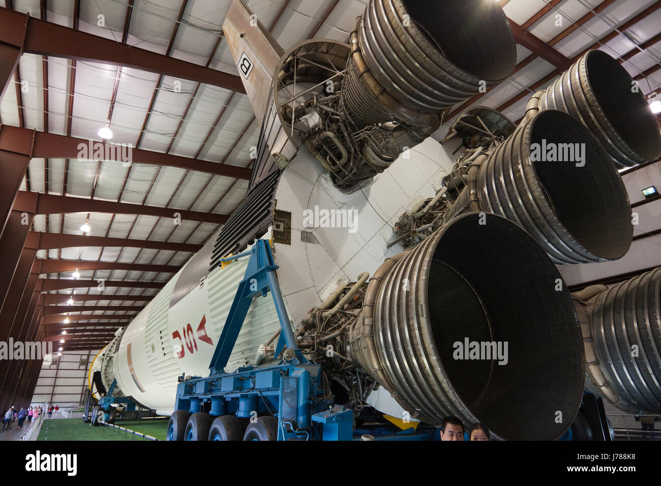 Saturn VRakete am NASA Johnson Space Center in Houston, Texas