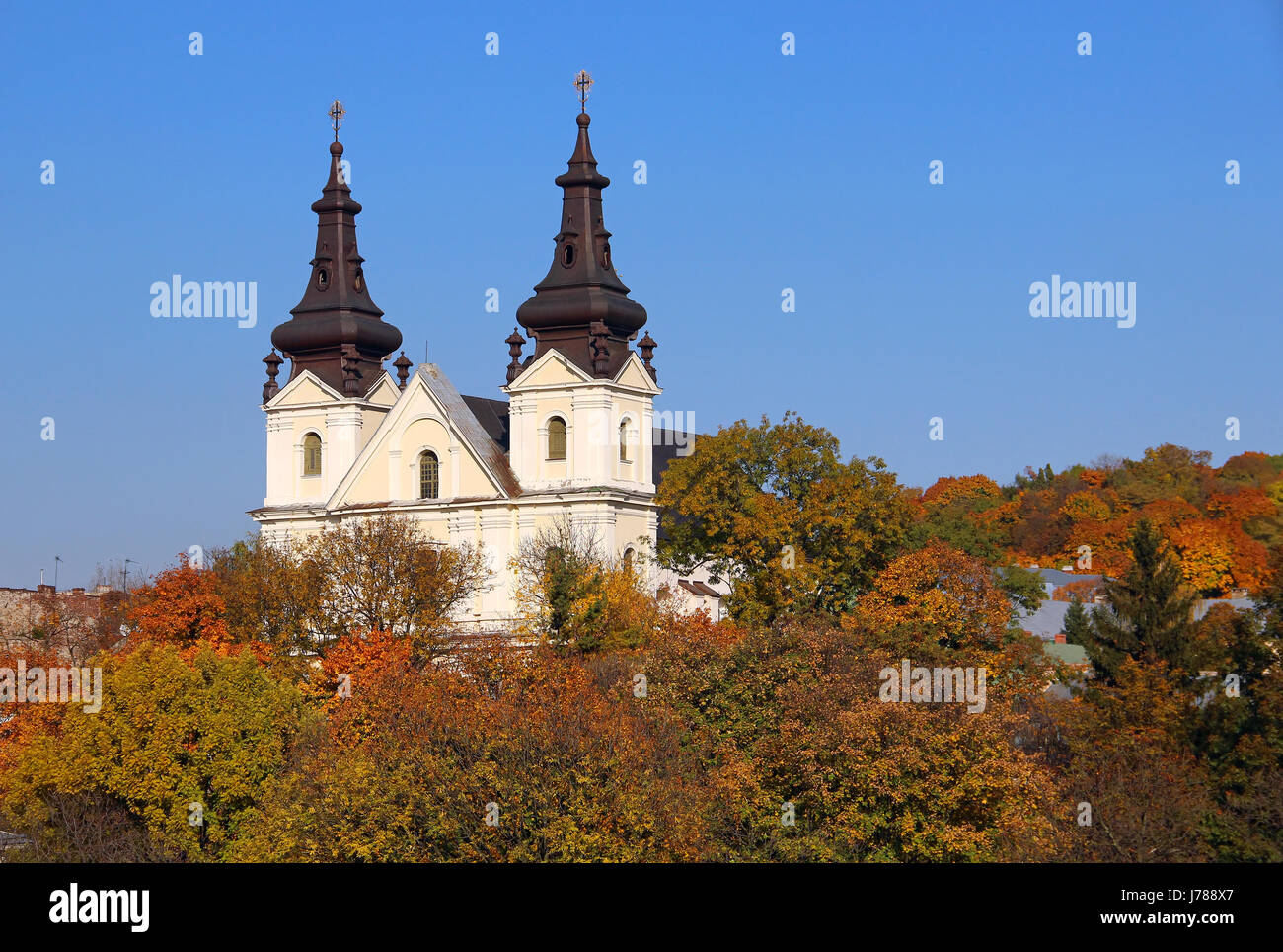 Kirche St. Michael der Erzengel (Karmeliterkirche), Lemberg, Ukraine Stockfoto