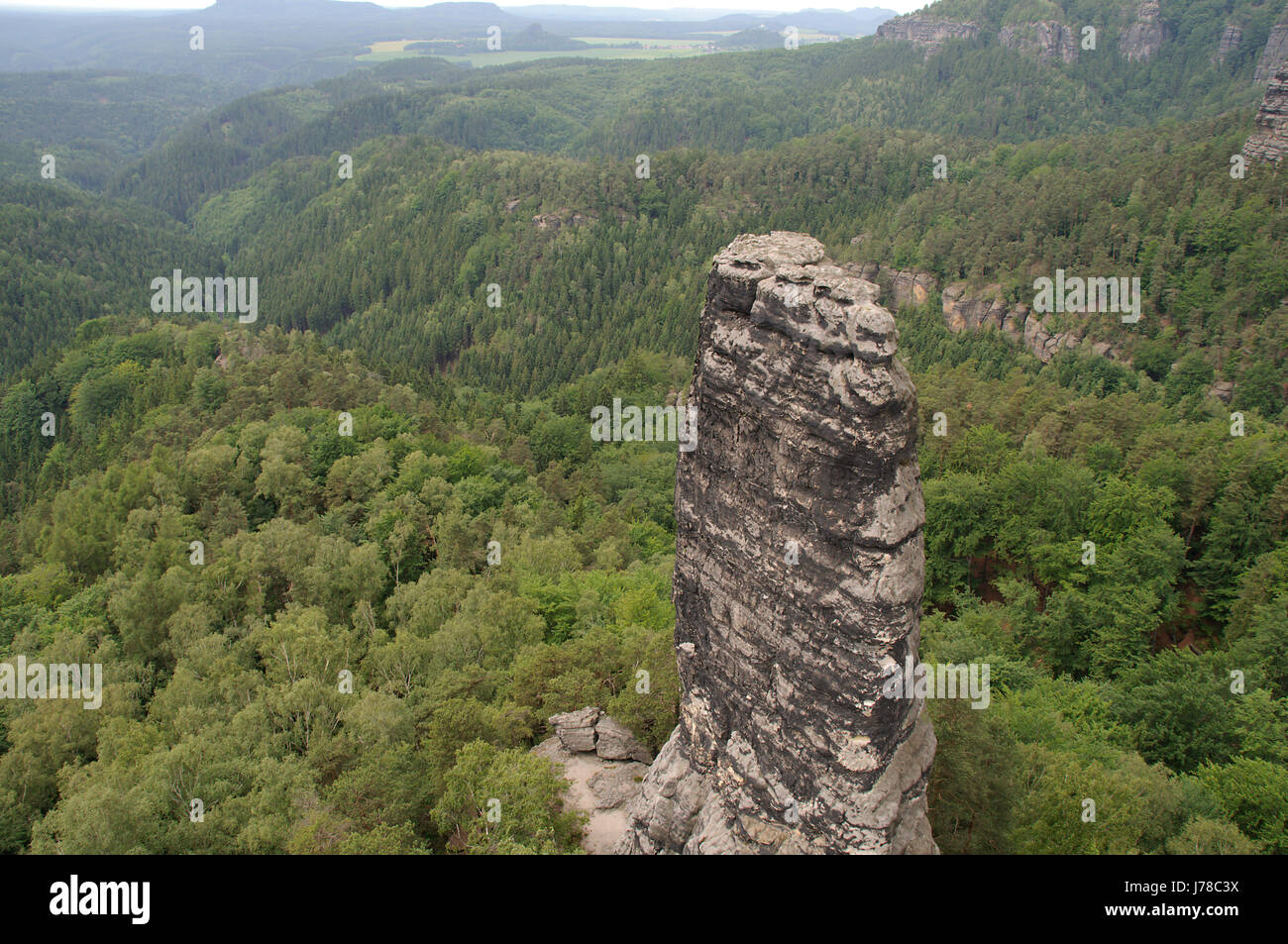 Berge der Schweiz Republik Natur Baum Stein Urlaub Urlaub Ferien Stockfoto