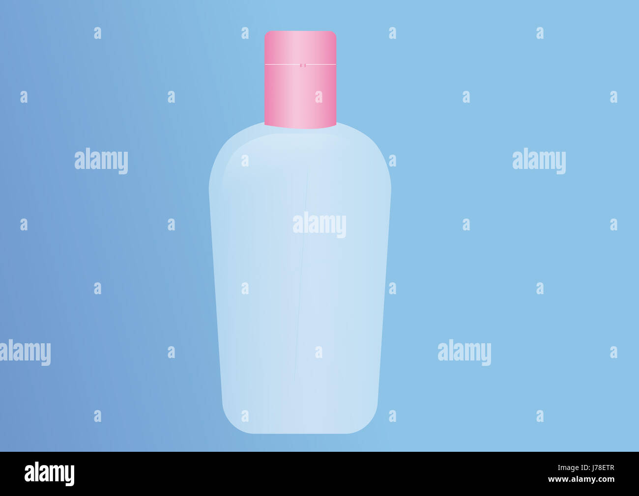 Abbildung Flasche Kunststoff synthetischen Material leer enge Info Glas Kelch Stockfoto