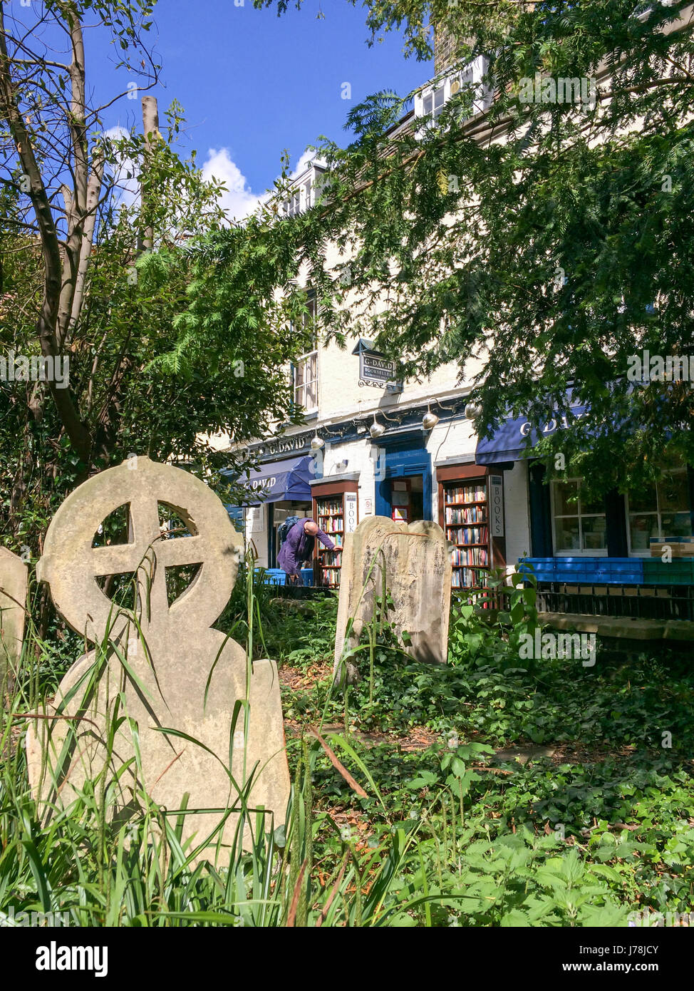 Alte Gräber in der Stadt Cambridge Stockfoto