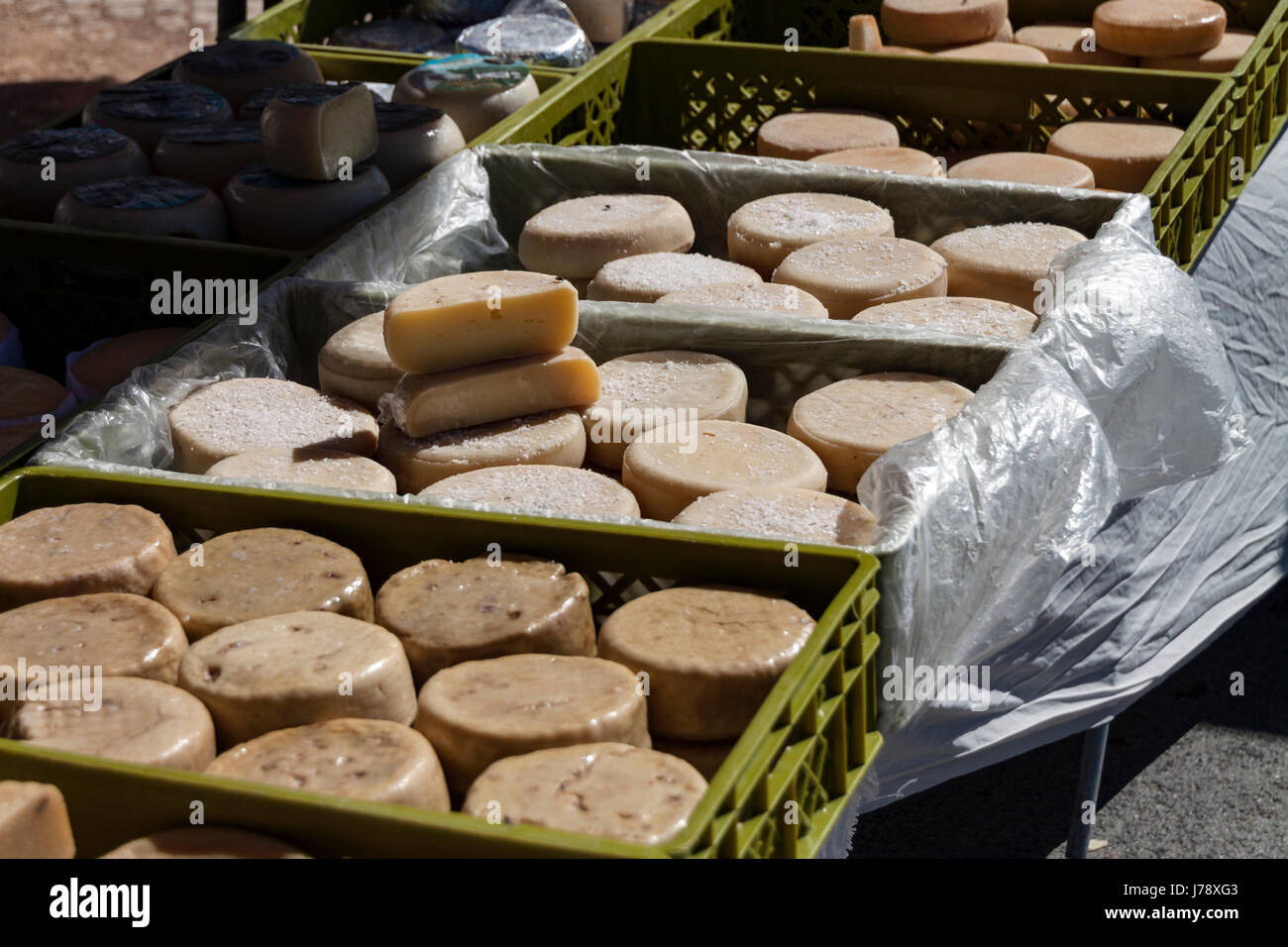 Lebensmittel-Markt, immer noch Leben und Details. Stockfoto