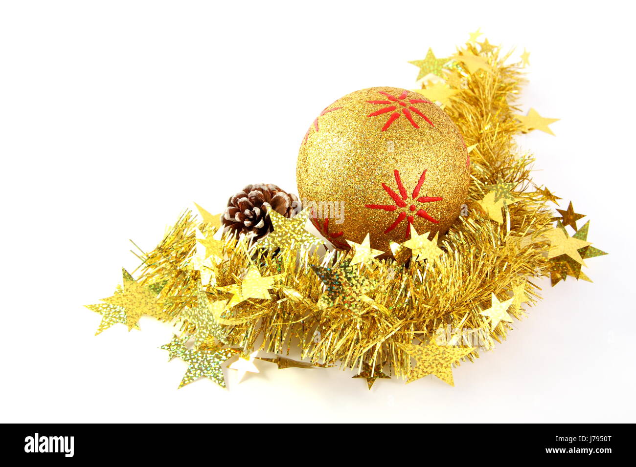 Goldene Weihnachten Stockfoto