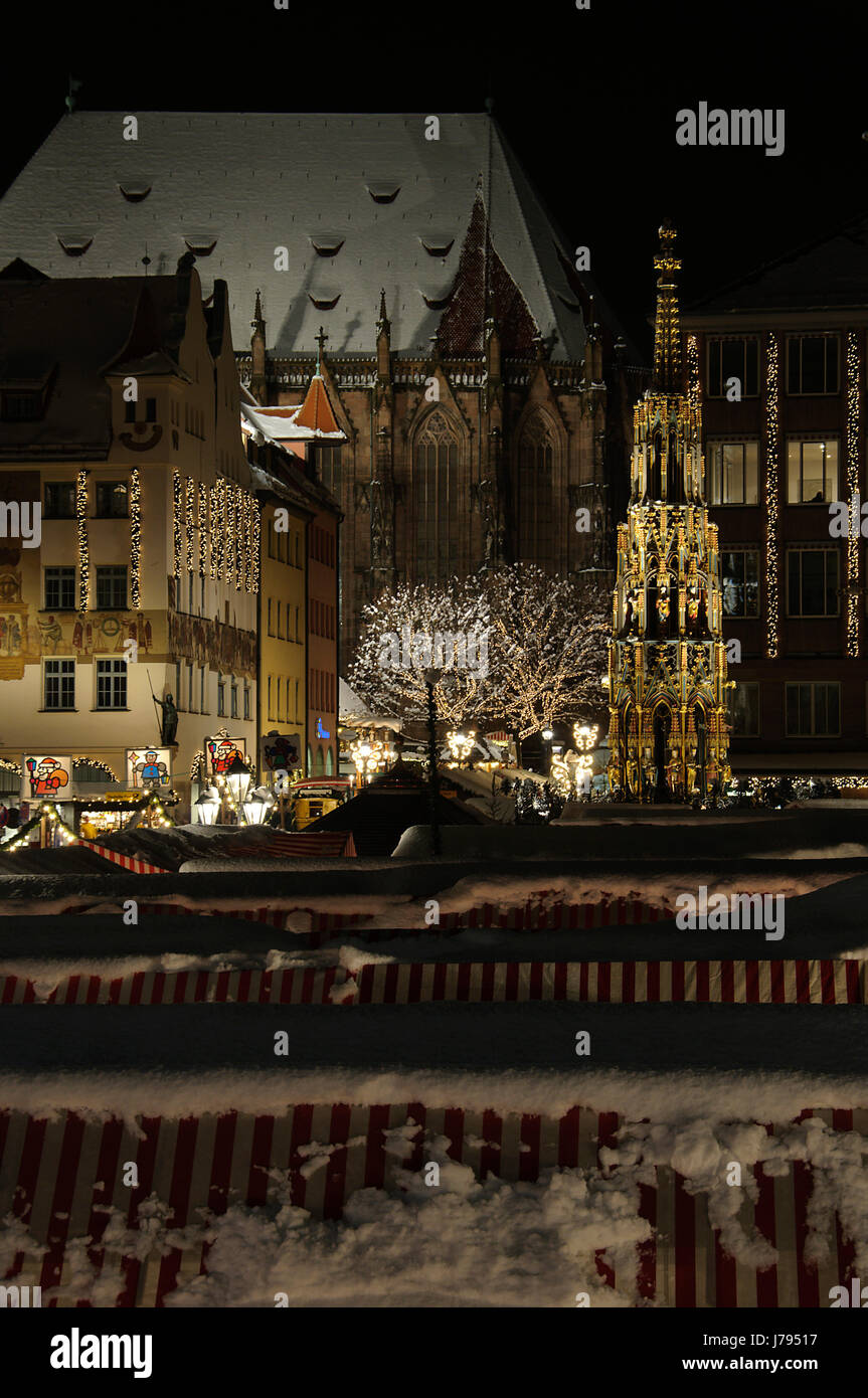 Weihnachtsmarkt, Nürnberg Stockfoto