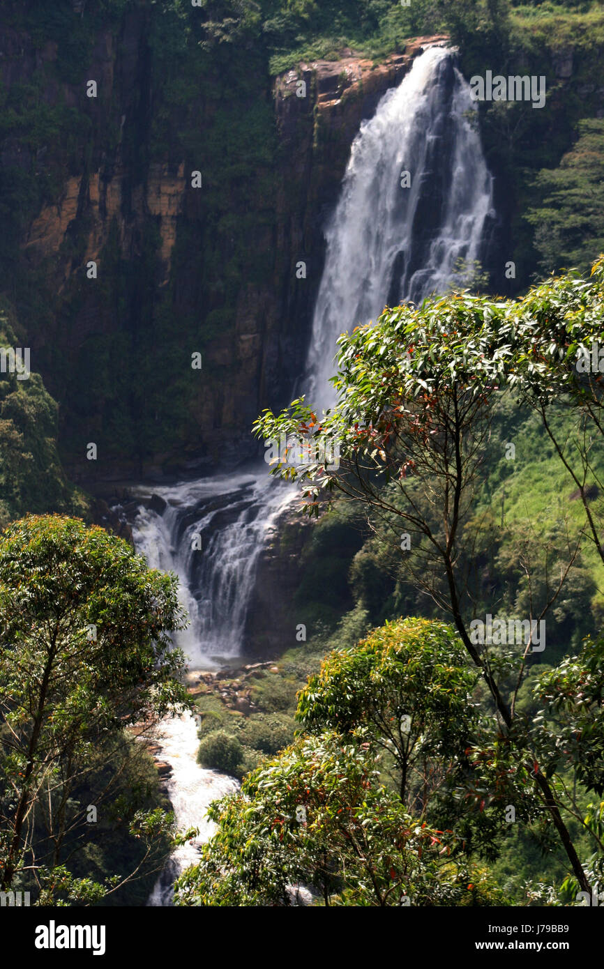 Wasserfall in den highlands Stockfoto
