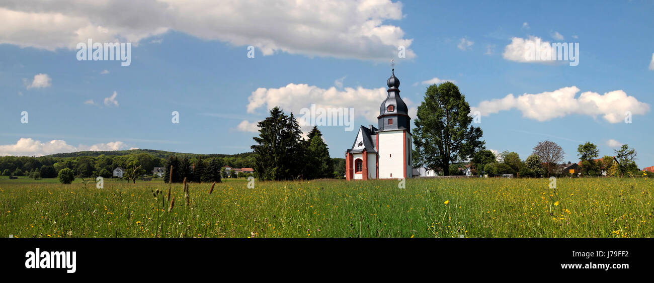 Dorfkirche im taunus Stockfoto