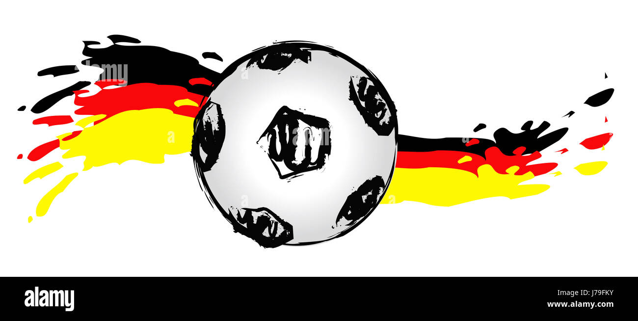 Fußball-Welle in Deutschland Stockfoto