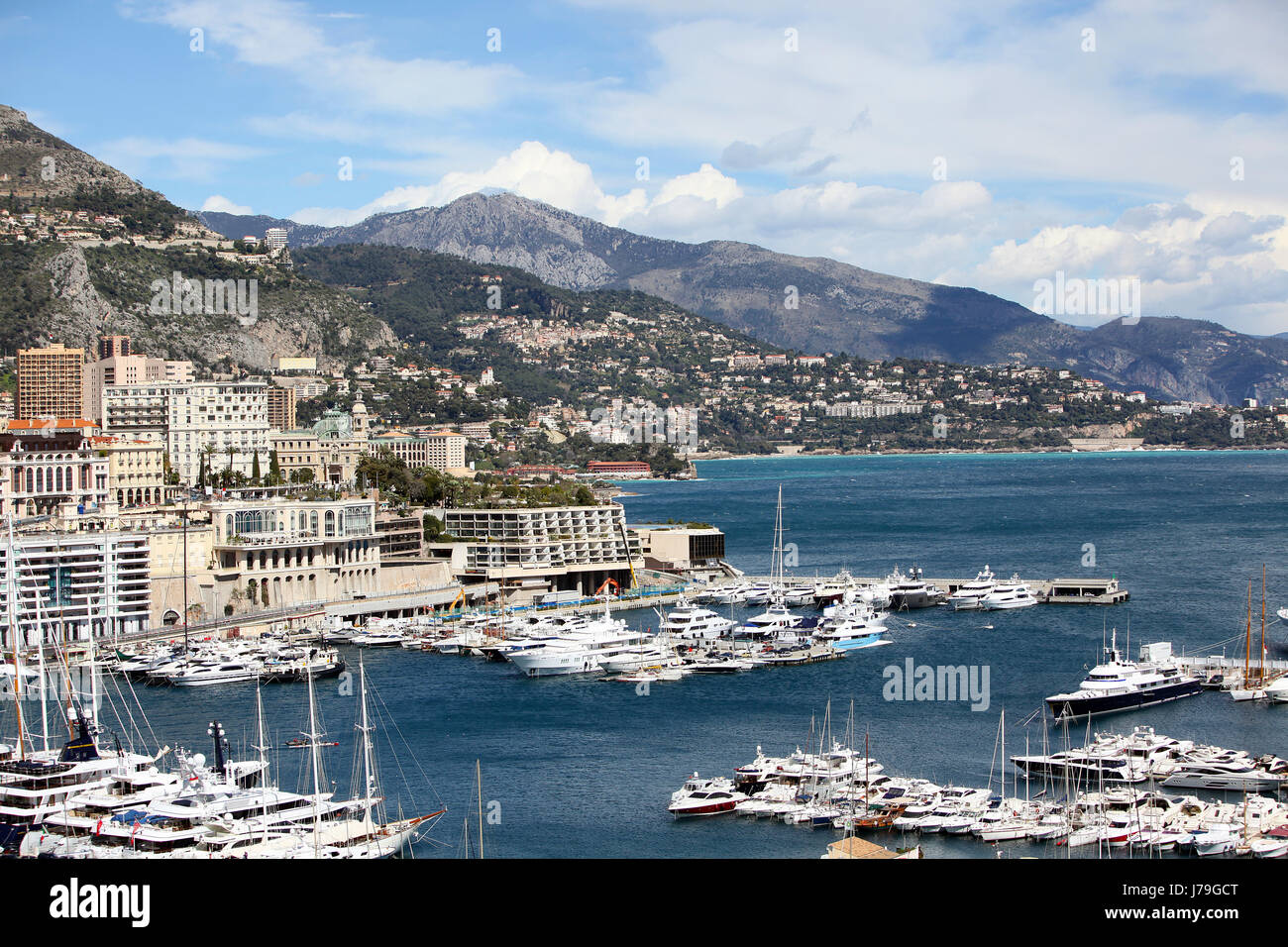Hafen Reichtum birgt Staat Monaco Fürstentum Städtereisen Städteurlaub Stadt Stockfoto