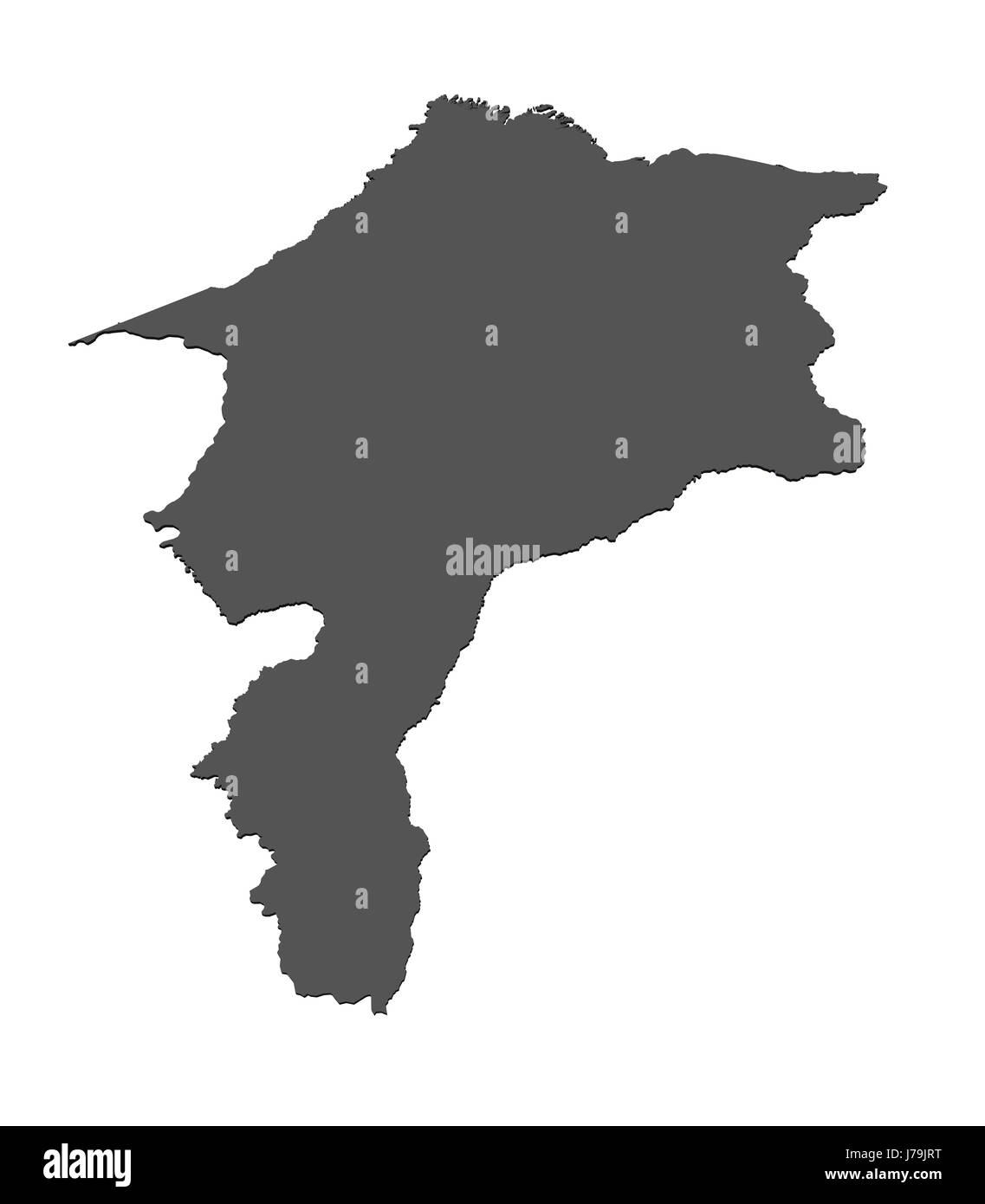 Amerika Brasilien Süd Amerika Karte Atlas Karte von der Weltkarte optional Stockfoto