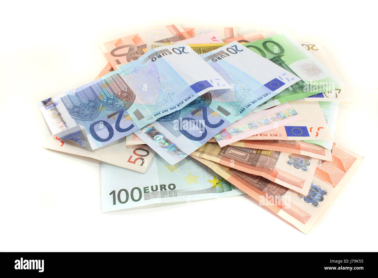 Euro-Scheine Stockfoto