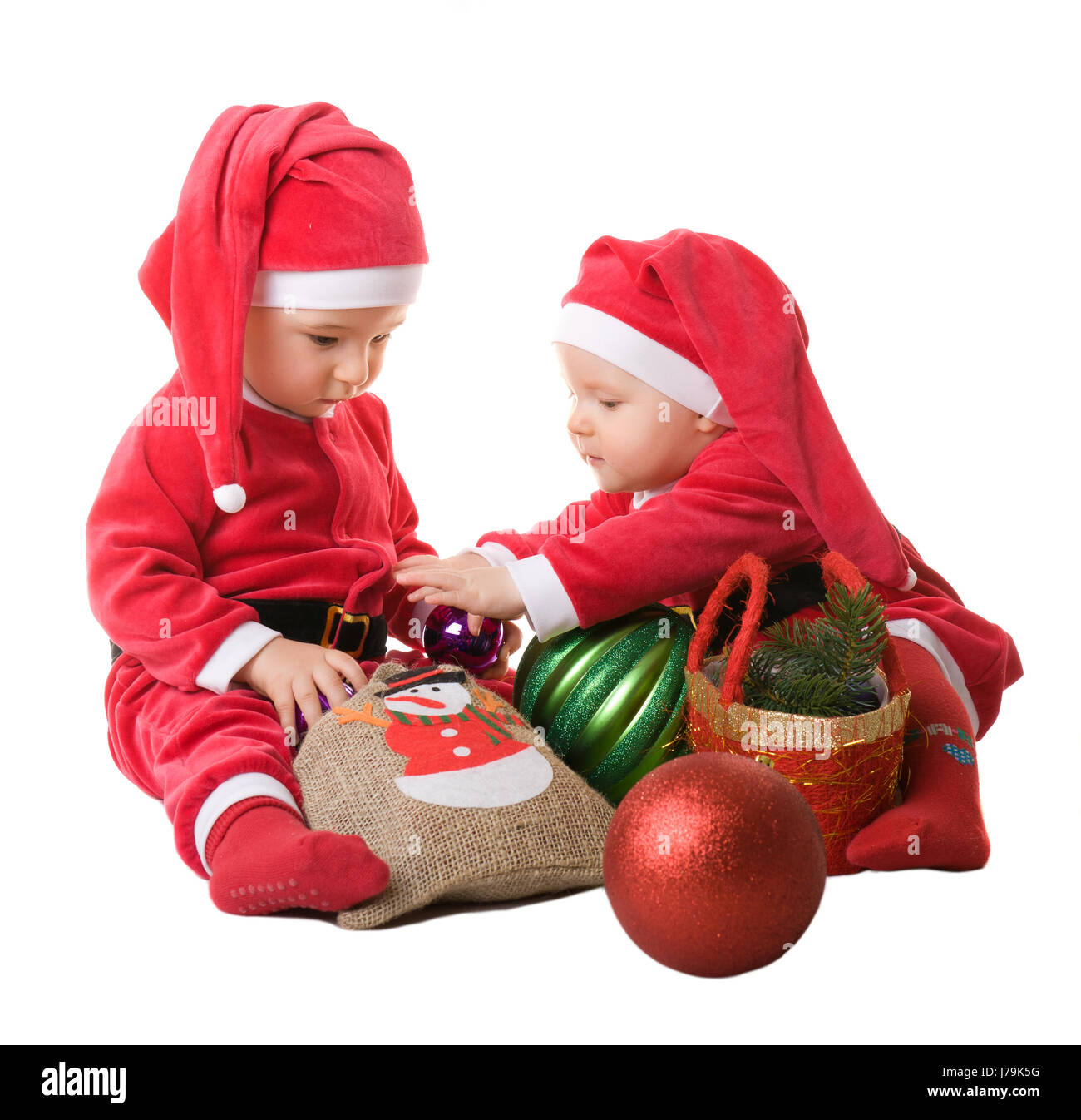 Winter Baby Kostüm Weihnachten Kind Kinder Kinder Weihnachten x-mas in der Nähe warten warten Stockfoto