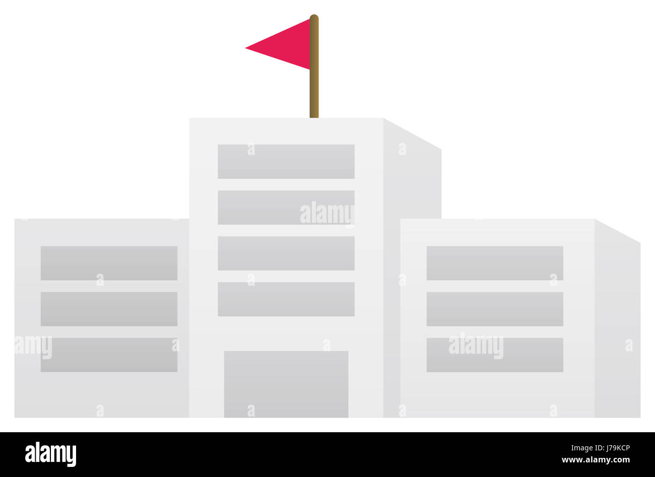 Studie-Hausbau erziehen Gebäude Detail einzelne große große enorm extreme Stockfoto