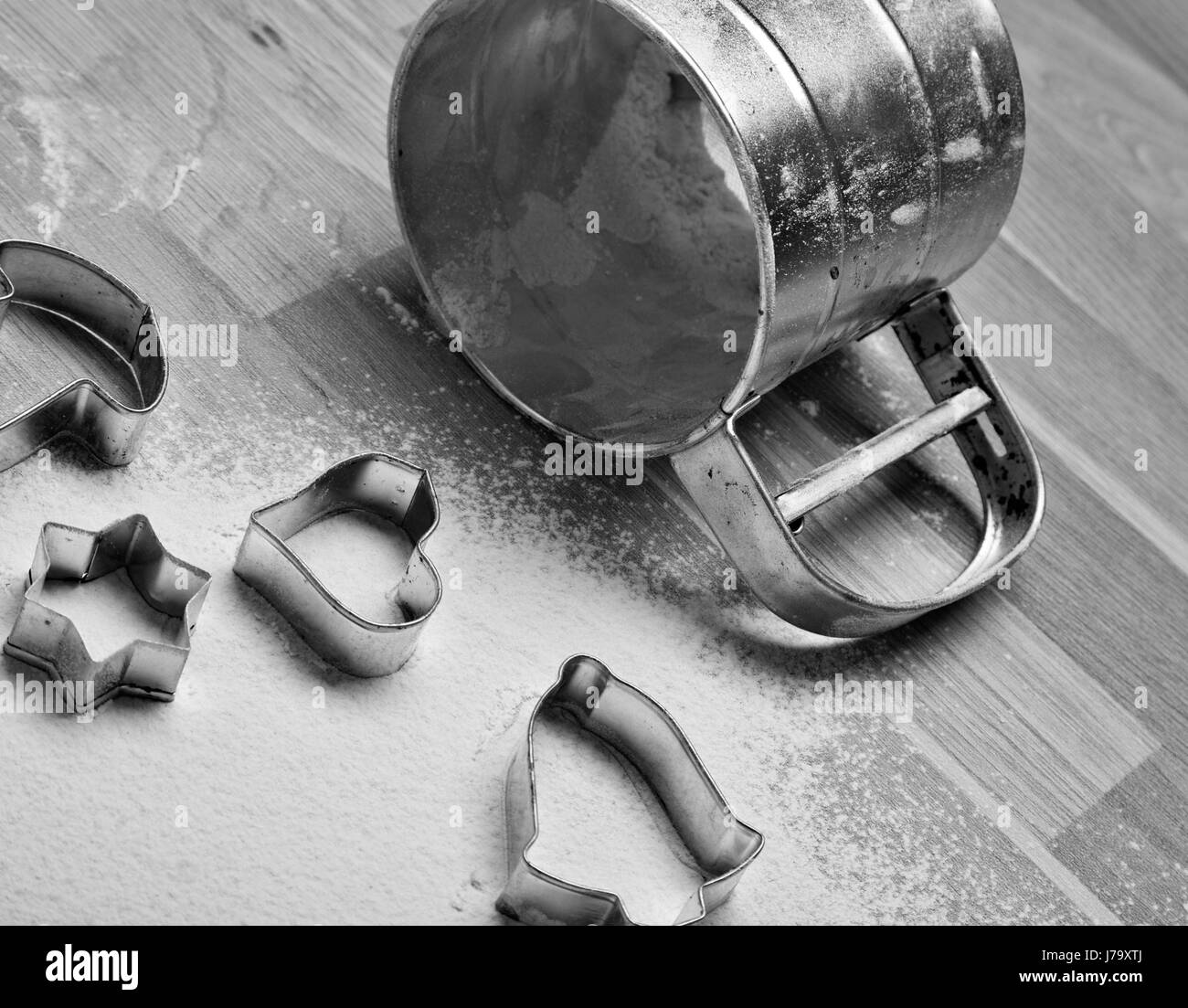 Weihnachtsplätzchen selbst Stockfoto