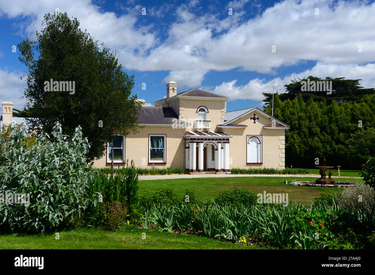 Haupthaus in Woolmers Anwesen in der Nähe von Longford in Tasmanien, Australien Stockfoto