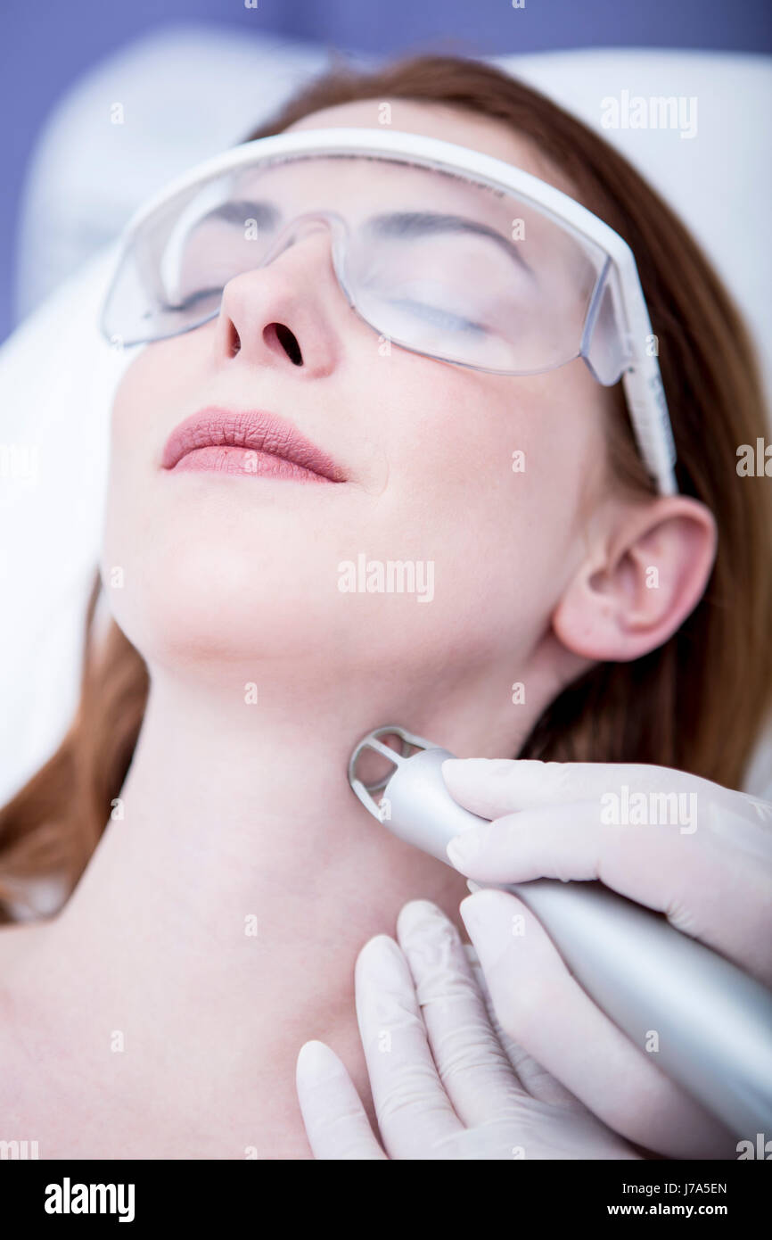 Ästhetische Chirurgie, CO2 laser resurfacing Stockfoto