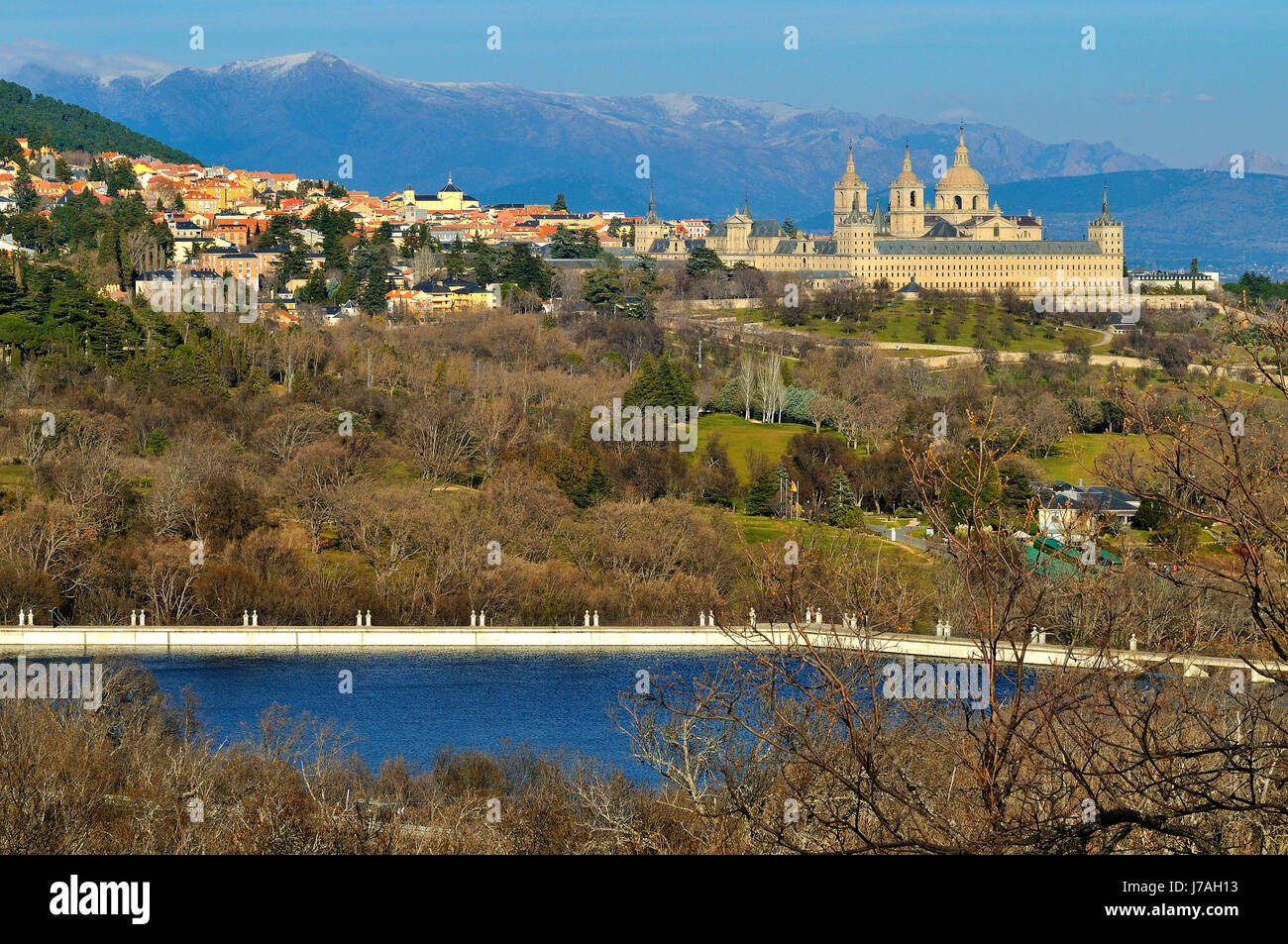 San Lorenzo de El Escorial, in der Provinz von Madrid, Spanien Stockfoto