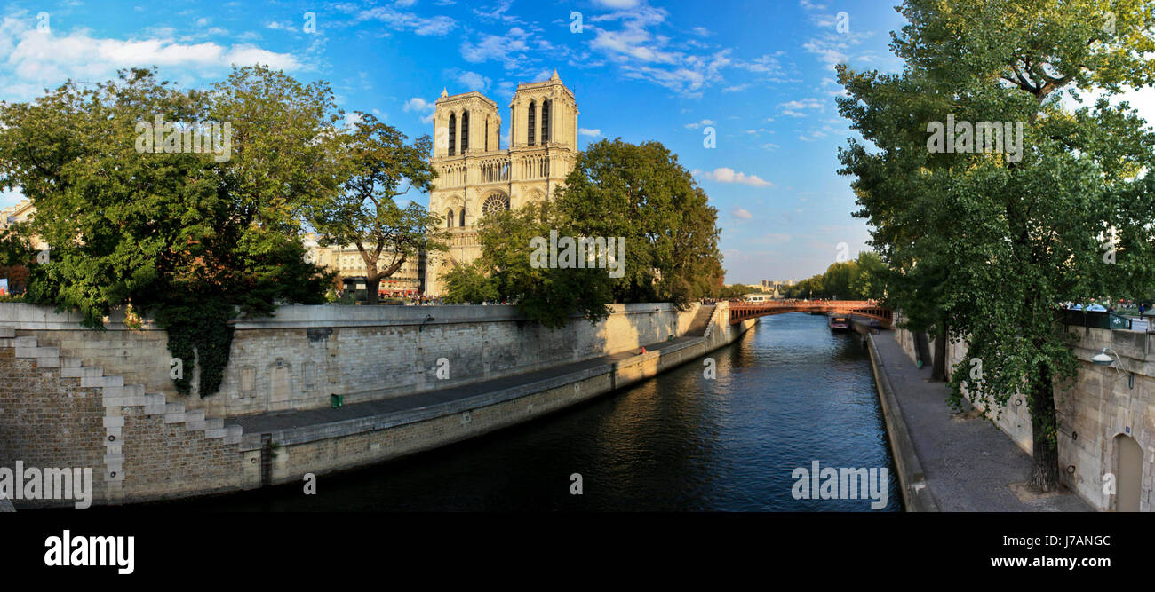Kirche Dom Paris Frankreich Anblick Ansicht Outlook Perspektive Vista Panorama Stockfoto