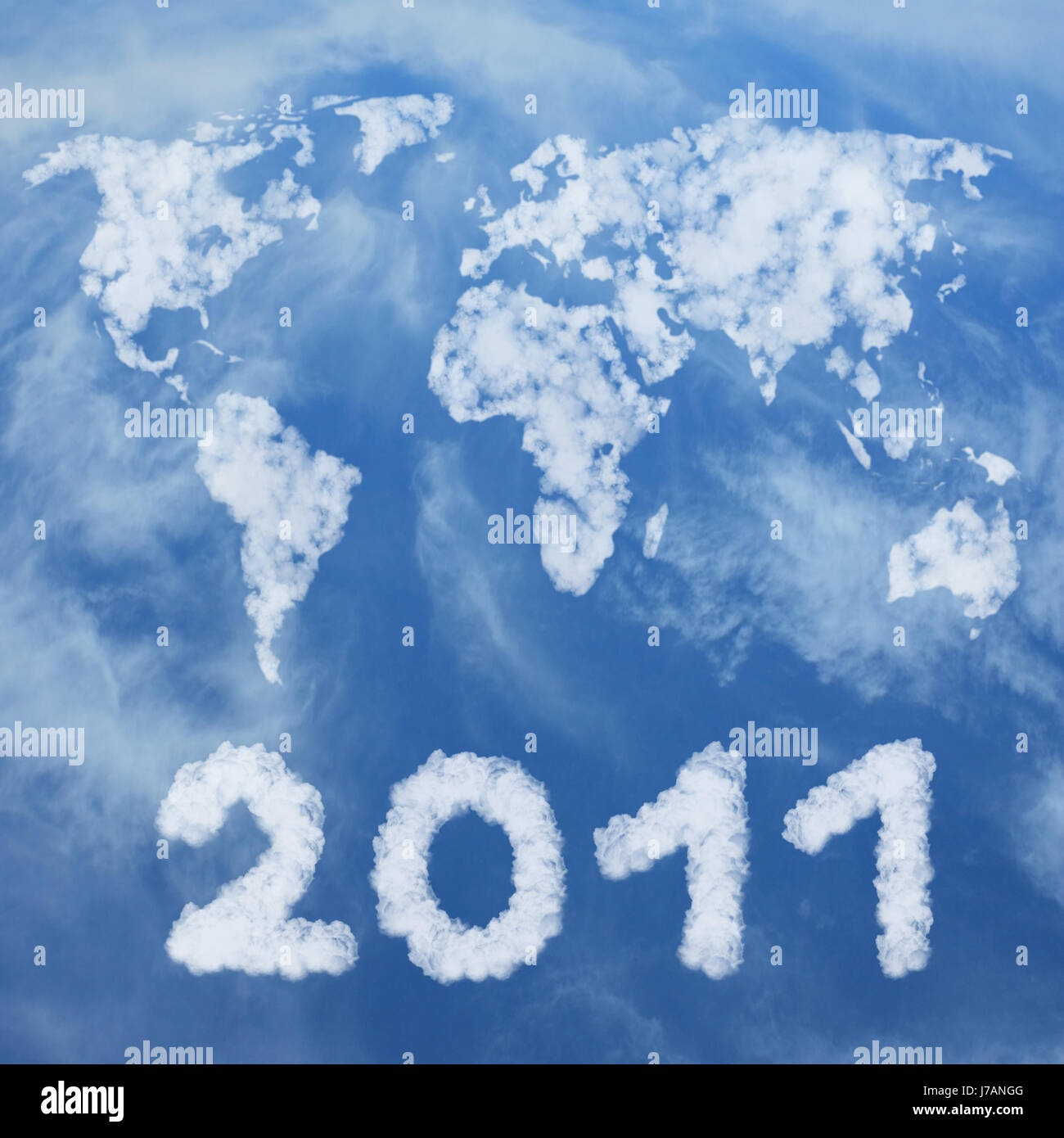 Gruß Globus Planet Erde Welt Wolken anspruchslose begeistert begeistert Stockfoto