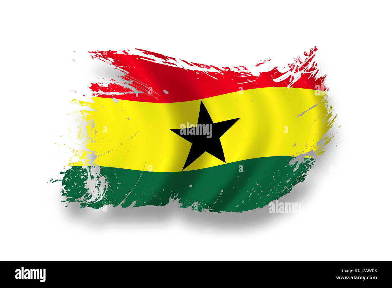 Ghana Flagge Fahne Wehen Nationalen Ghana Piktogramm Symbol Piktogramm Handel Stockfotografie Alamy
