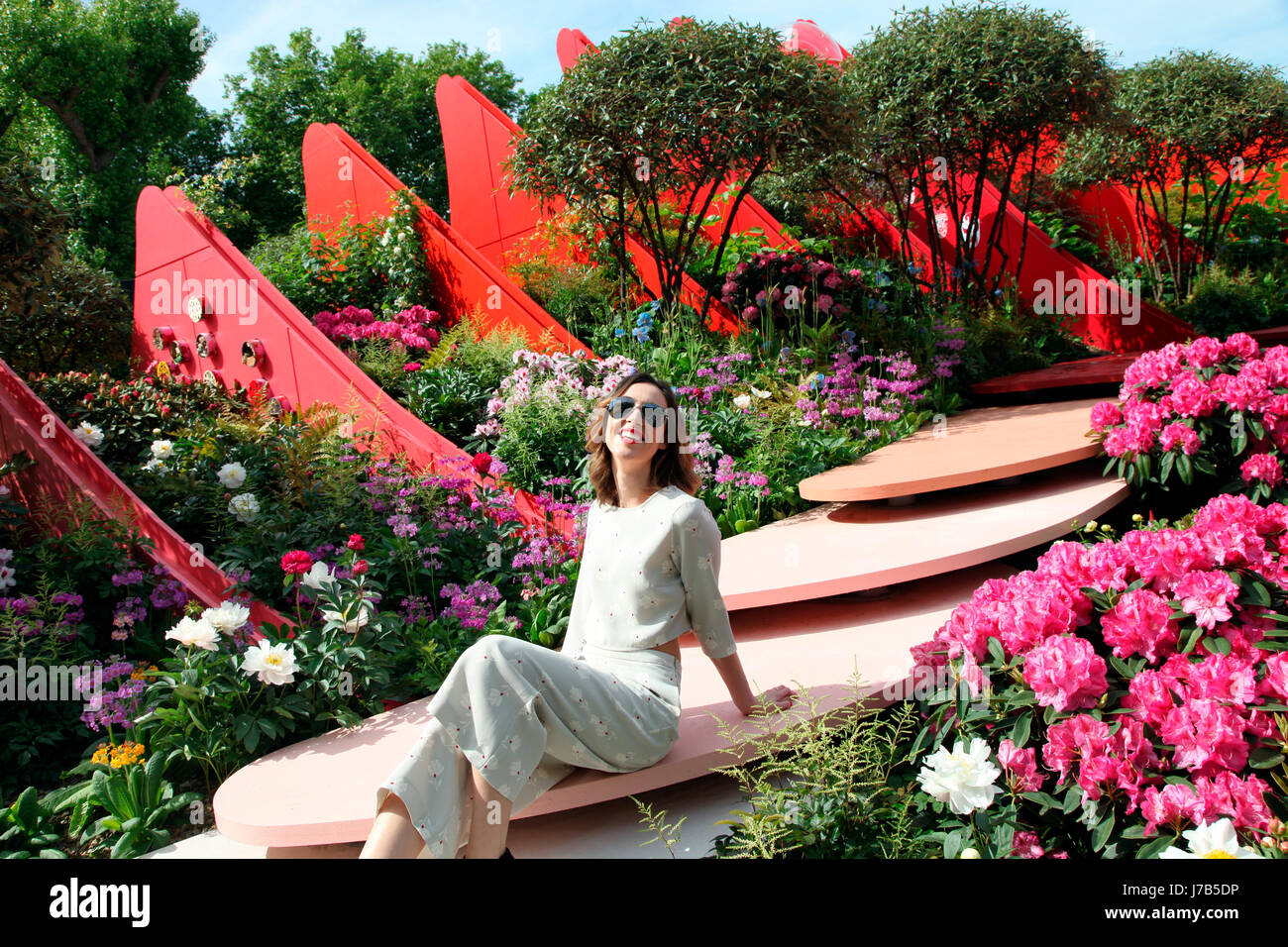 Naomi Harris, The London Foxx (Blog) Inder Silk Road Garden, RHS Chelsea Flower Show 2017 Stockfoto