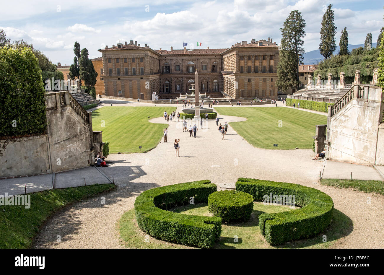 Pitti Palast Boboli-Gärten, Florenz Italien Stockfoto