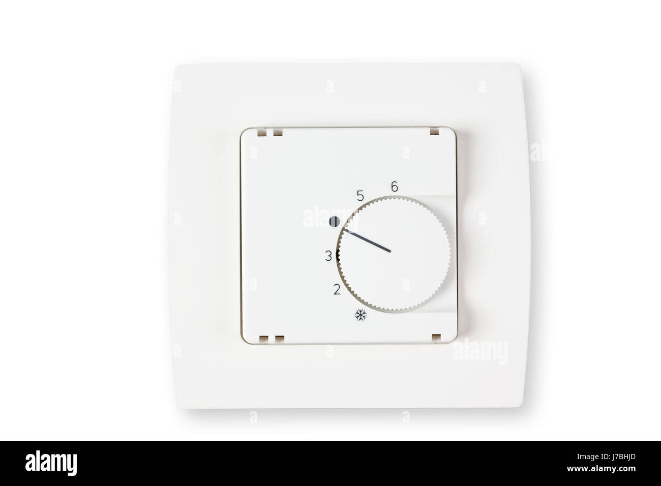 Objekt isoliert Heizung Zustand Regler Thermostat Luftumgebung Stockfoto