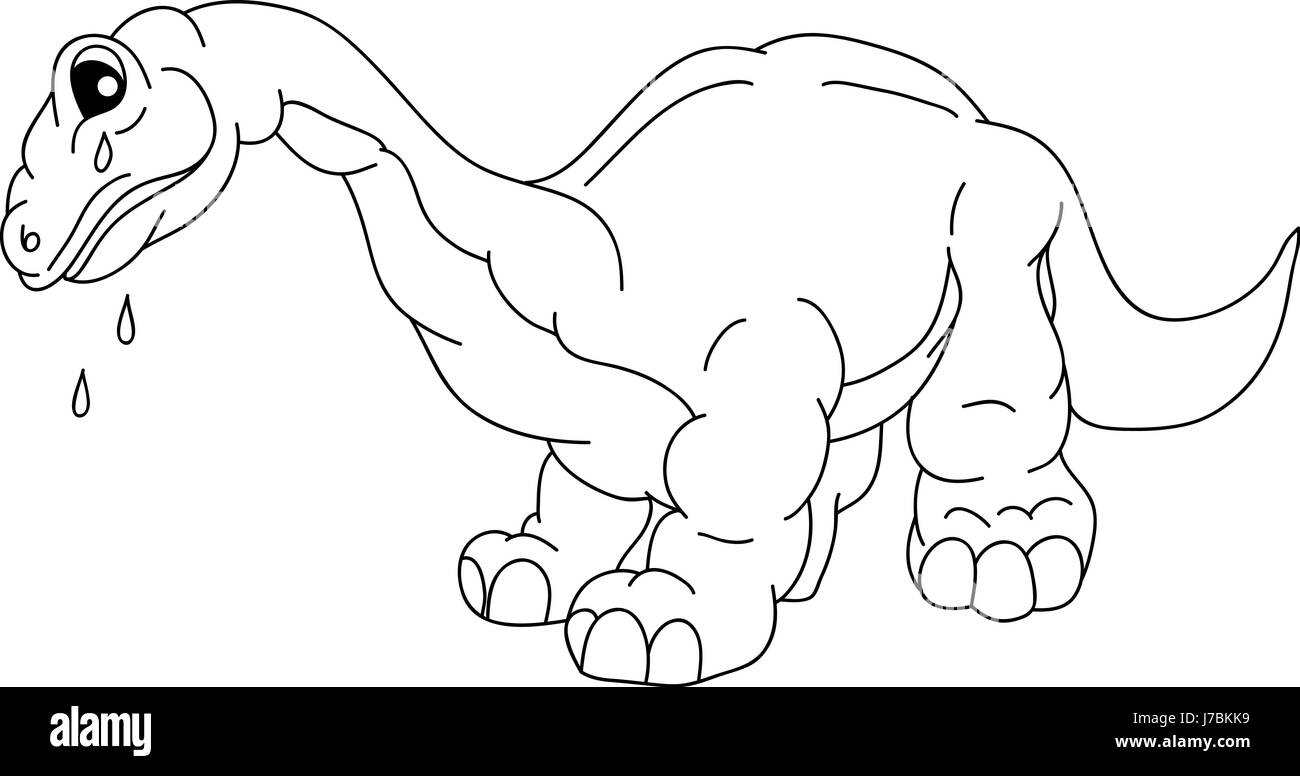 isolierte Abbildung zeichnen Cartoon Gefahr süße Kunst isolierte komischen Farbe Stockfoto