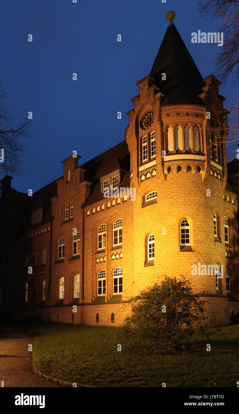 runder Turm von Schloss bergedorf Stockfoto