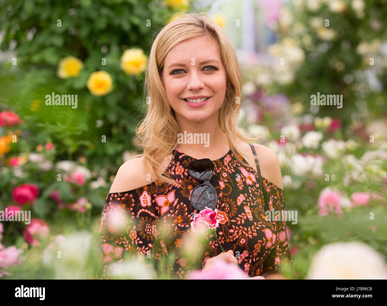 Rachel Riley, Moderator, Mathematiker und Gastgeberin der Countdown bei der RHS Chelsea Flower Show 2017 Stockfoto