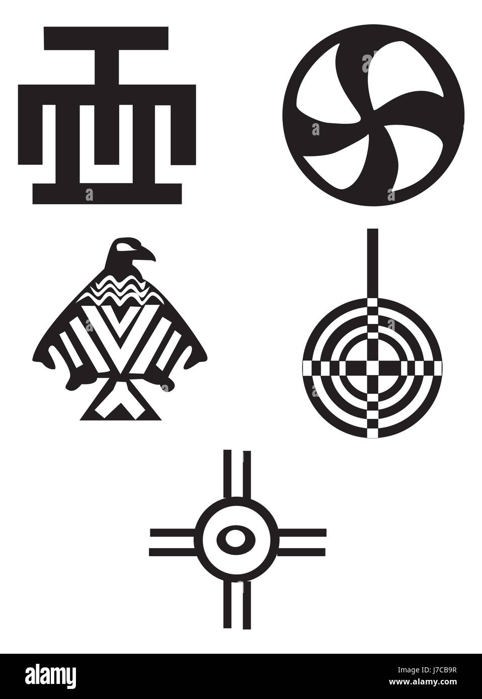Einheimische Afrikanische Zeichen Piktogramm Symbol Piktogramm Handel Symbol Amerikanischer Ureinwohner Stockfotografie Alamy