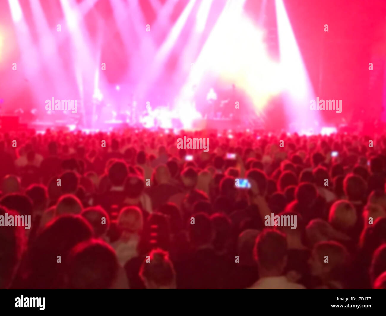 verschwommene Konzert-Hintergrund-Licht-show Stockfoto