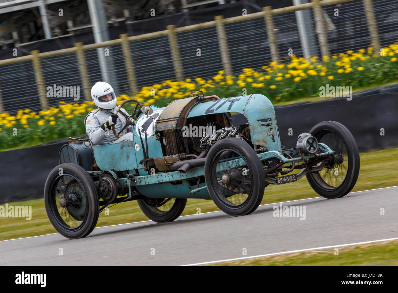 1907 Mors Le Sanglier mit Niall Dyer Fahrer während des Rennens s.f. Rand Trophy in Goodwood GRRC 74. Mitgliederversammlung, Sussex, UK. Stockfoto