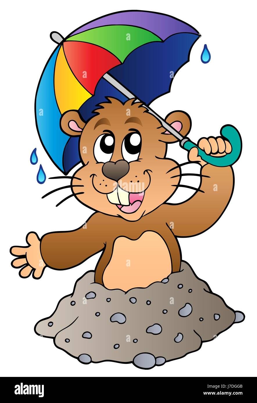 tierische Nagetier Eichhörnchen Gopher Murmeltier grüßt das Murmeltier Boden Lachen Lachen Lachen Stockfoto