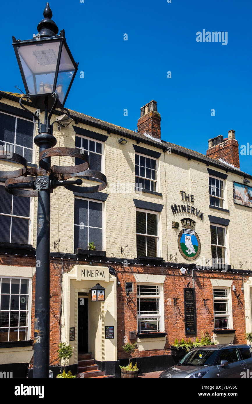 Minerva Gastwirtschaft Humber Mündung Waterfront, Kingston nach Rumpf, Yorkshire, England, Vereinigtes Königreich Stockfoto