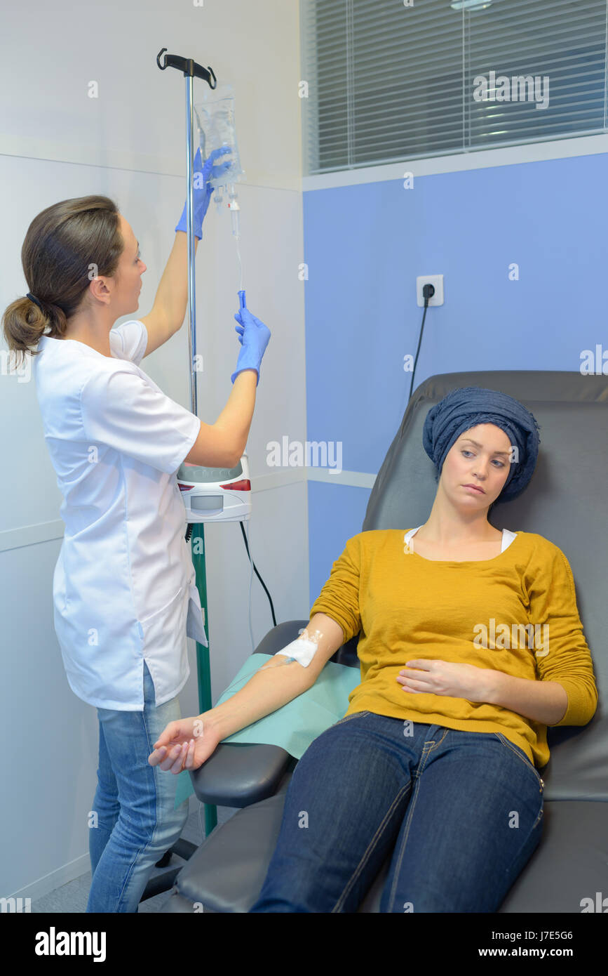 eine Chemotherapie-Zeitplan Stockfoto