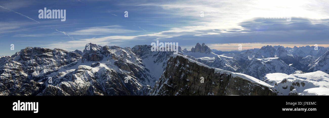 Berge Wanderung Wandern Wanderung Süd Tirol Fels Anblick Ansicht Outlook Perspektive Stockfoto